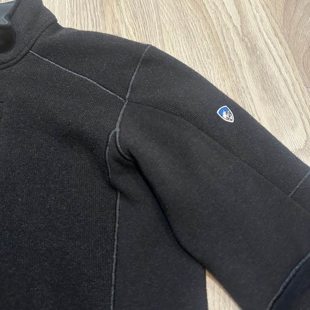 Kuhl Interceptr Fleece Jacket Mens Size L Full Zip Pockets Hybrid Hiking Black - Picture 4 of 11